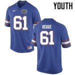 Youth Florida Gators #61 Brett Heggie NCAA Nike Blue Authentic Stitched College Football Jersey BTU5262BV